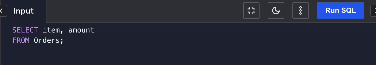 Query: Selecting specific items